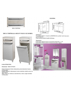Vertikala 40X107 Ibica korpa